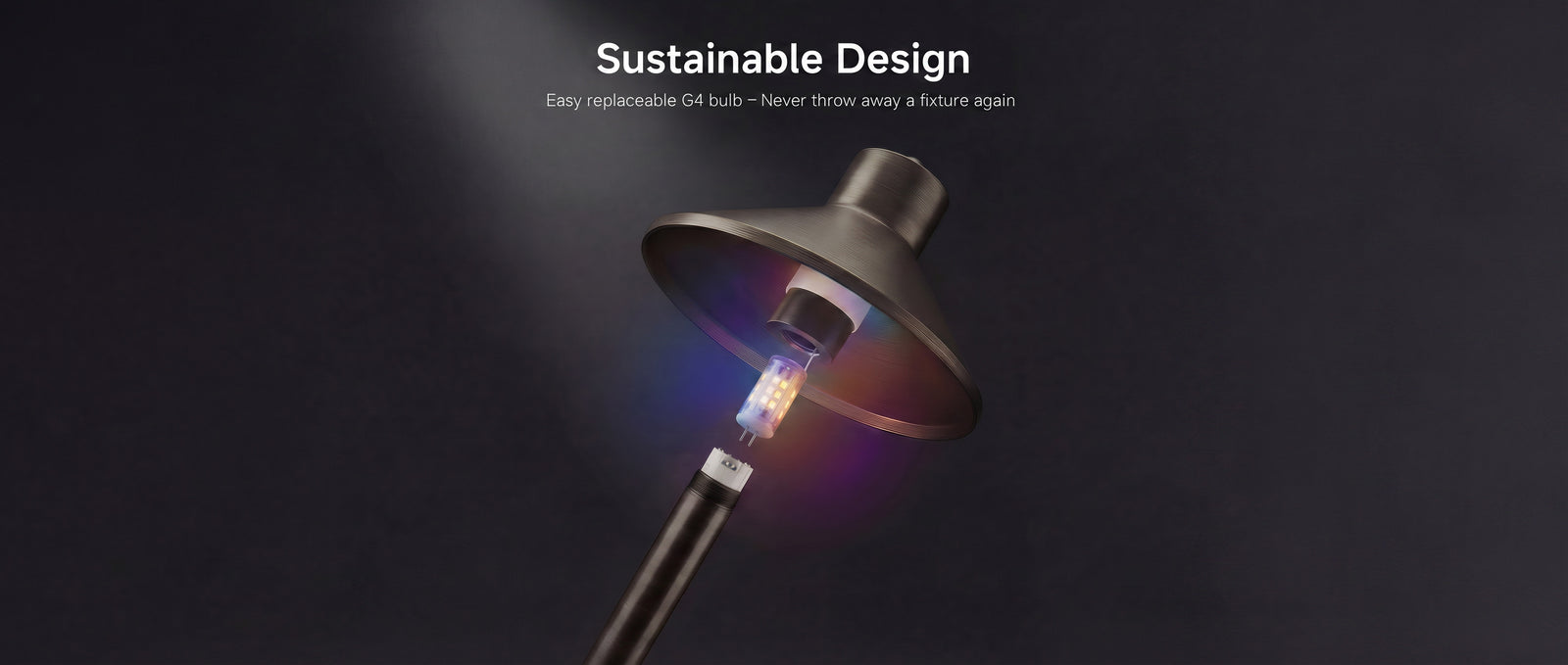 Gardenreet RGBCW Brass Path Light 2 Pack - Lamp Ready 12V Smart Low Voltage LED 2700K-6500K with App & Remote Control (Hat 2408) - Features Desktop 1