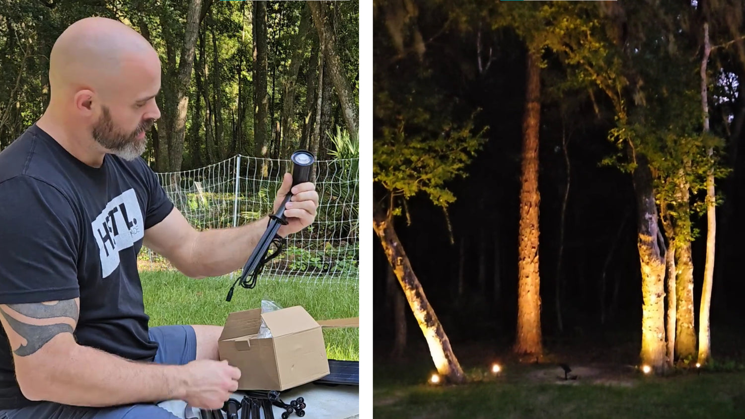 Gardenreet Solar Spot Lights Outdoor Waterproof IP65, Solar Powered Spotlight with 3 Working Modes, 3000K LED Black Landscape Lights, Dusk to Dawn Uplights for Yard Garden Tree Pathway