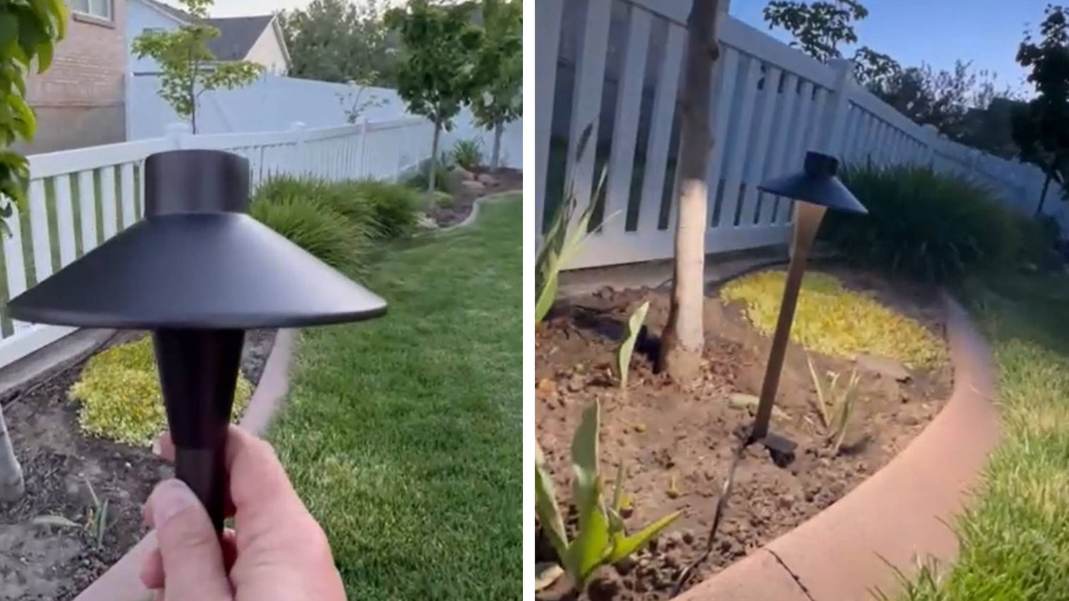 Gardenreet Aluminum Landscape Path Lights, 3000K/4000K/5000K Selectable Pathway Lights, 12V Low Voltage Wired, LED Outdoor Waterproof, 5W 150LM (9409)
